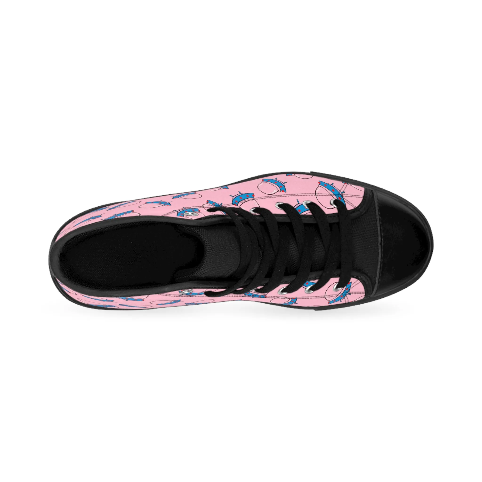 Alien UFO Spaceship Women's Classic Sneakers