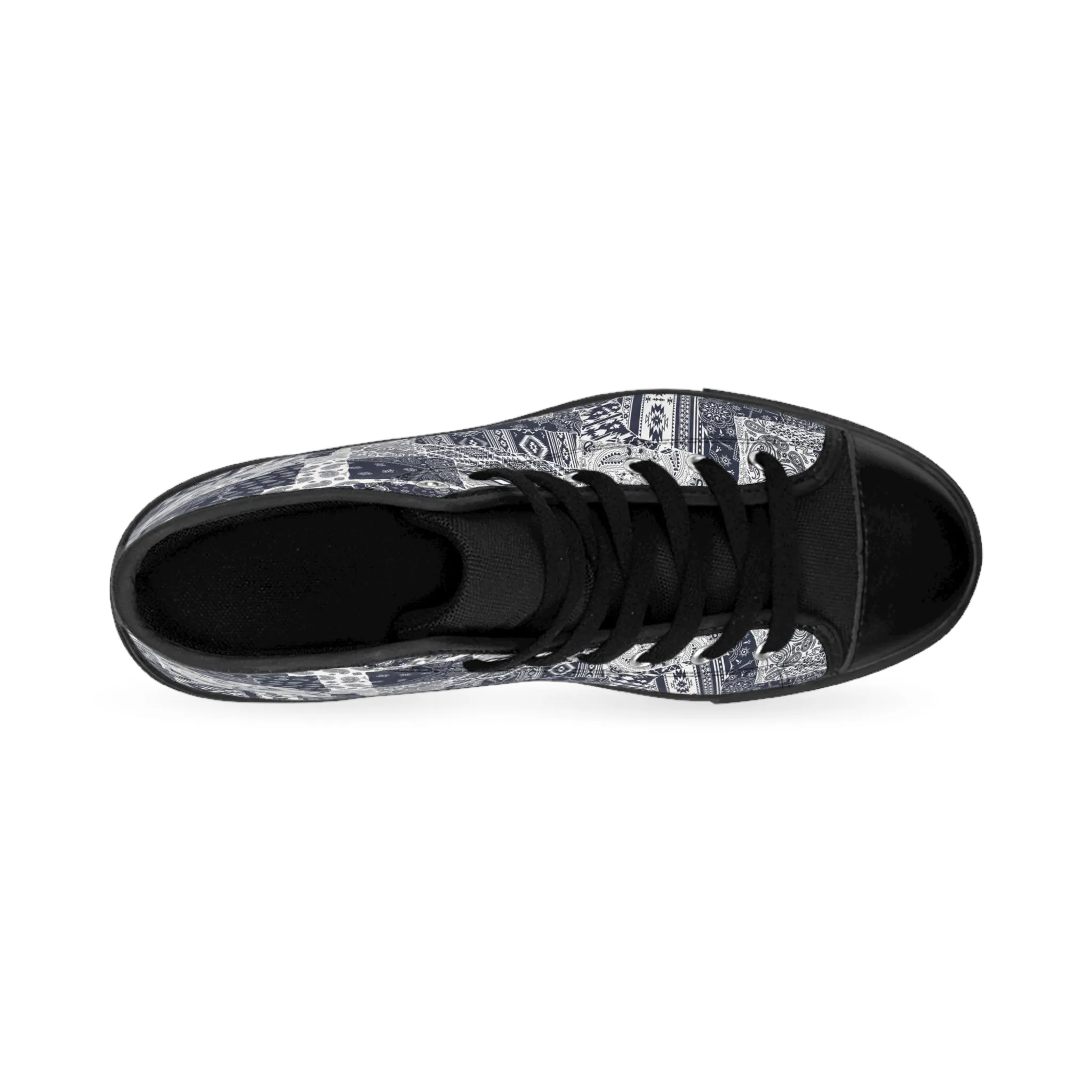 Bandana Fabric Pattern Women's Classic Sneakers