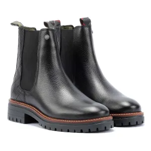 Barbour Evie Leather Women's Black Chelsea Boots