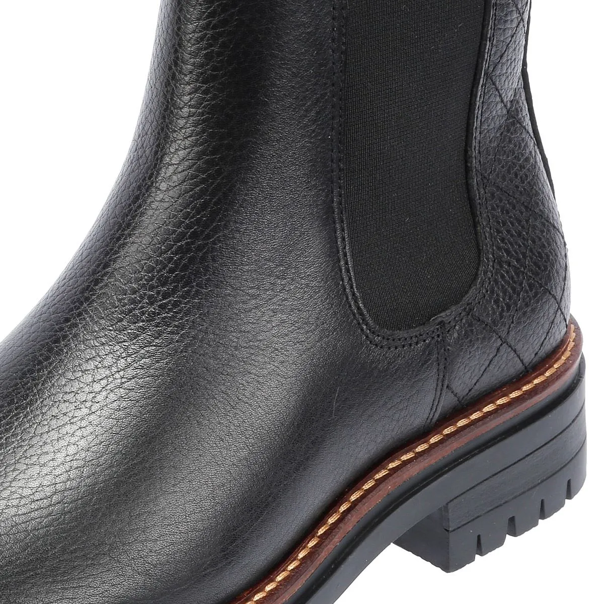 Barbour Evie Leather Women's Black Chelsea Boots