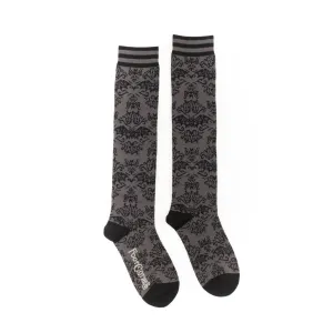 Bat Damask Unisex Knee Socks