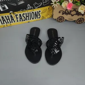 Black Butterfly Slippers