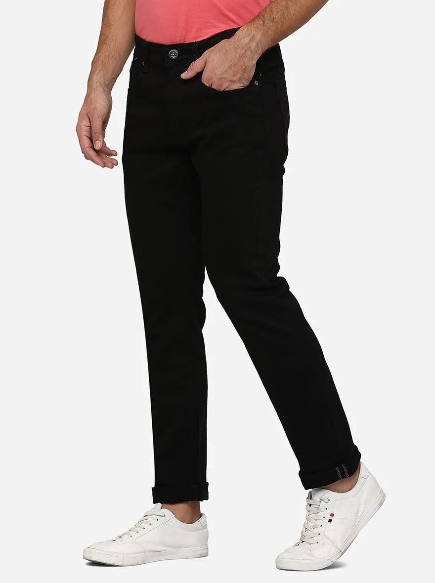 Black Washed Straight Fit Jeans | JadeBlue