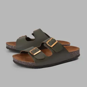 CloudStep | Comfy Footbed Slippers - Green