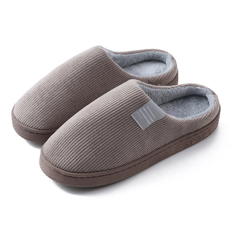 Corduroy Slippers For Women Home Shoes Men Women Couple