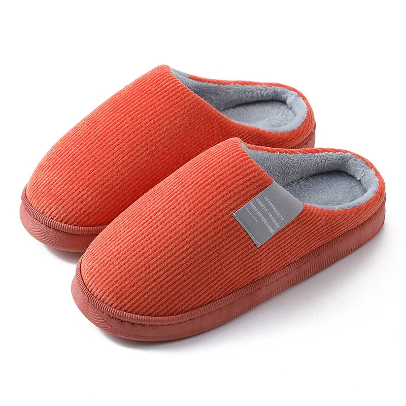 Corduroy Slippers For Women Home Shoes Men Women Couple