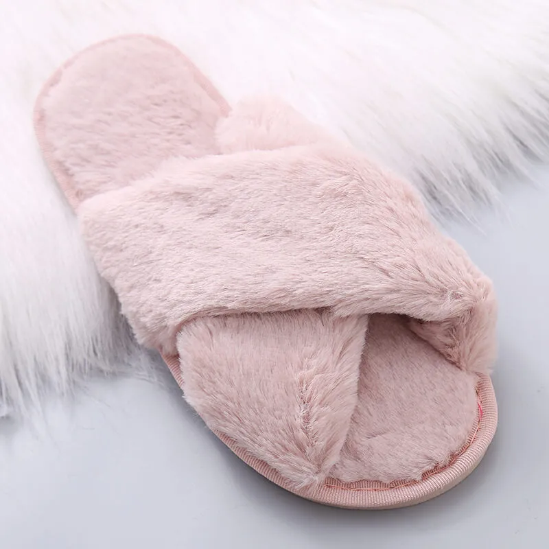 Cozy Cross Band Slippers