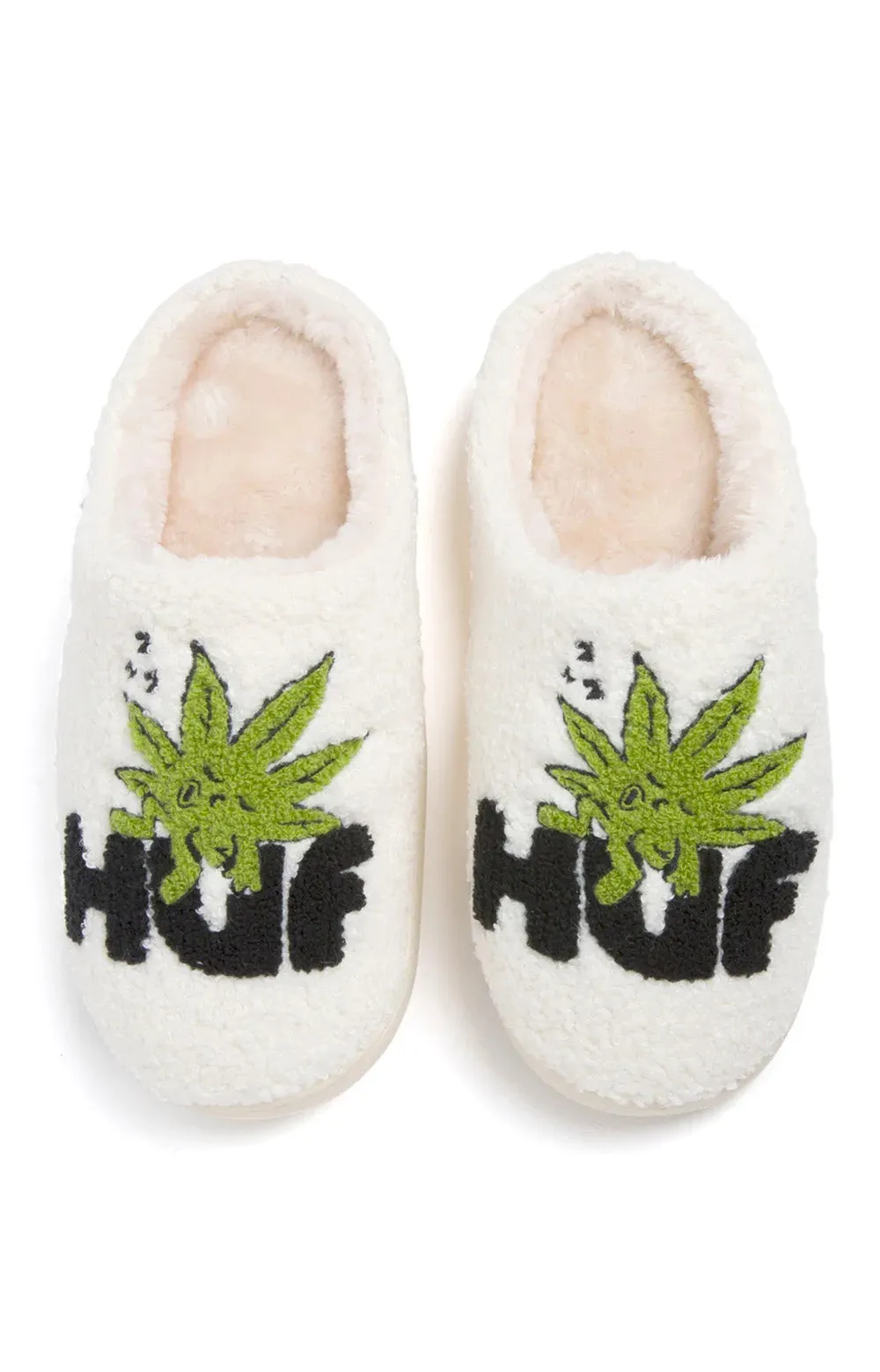 Cozy Fuzzy Slippers for Women - Natural