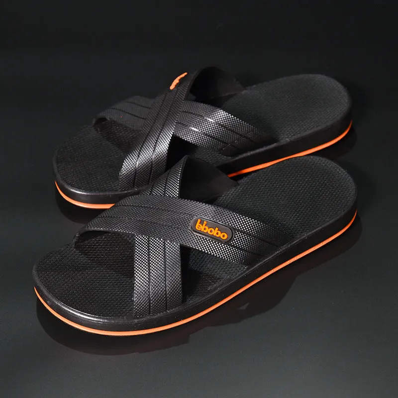 Criss Cross Soft Bottom Slippers for Men