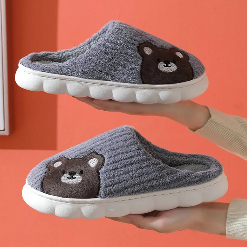 Cute Rabbit Plush Fleece Slippers