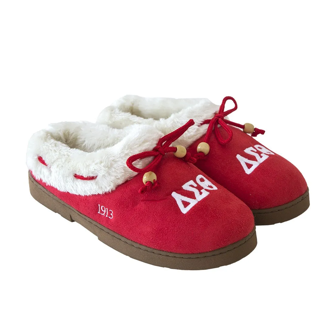 Delta Sigma Theta Sorority Cozy Slipper Medium 5-6