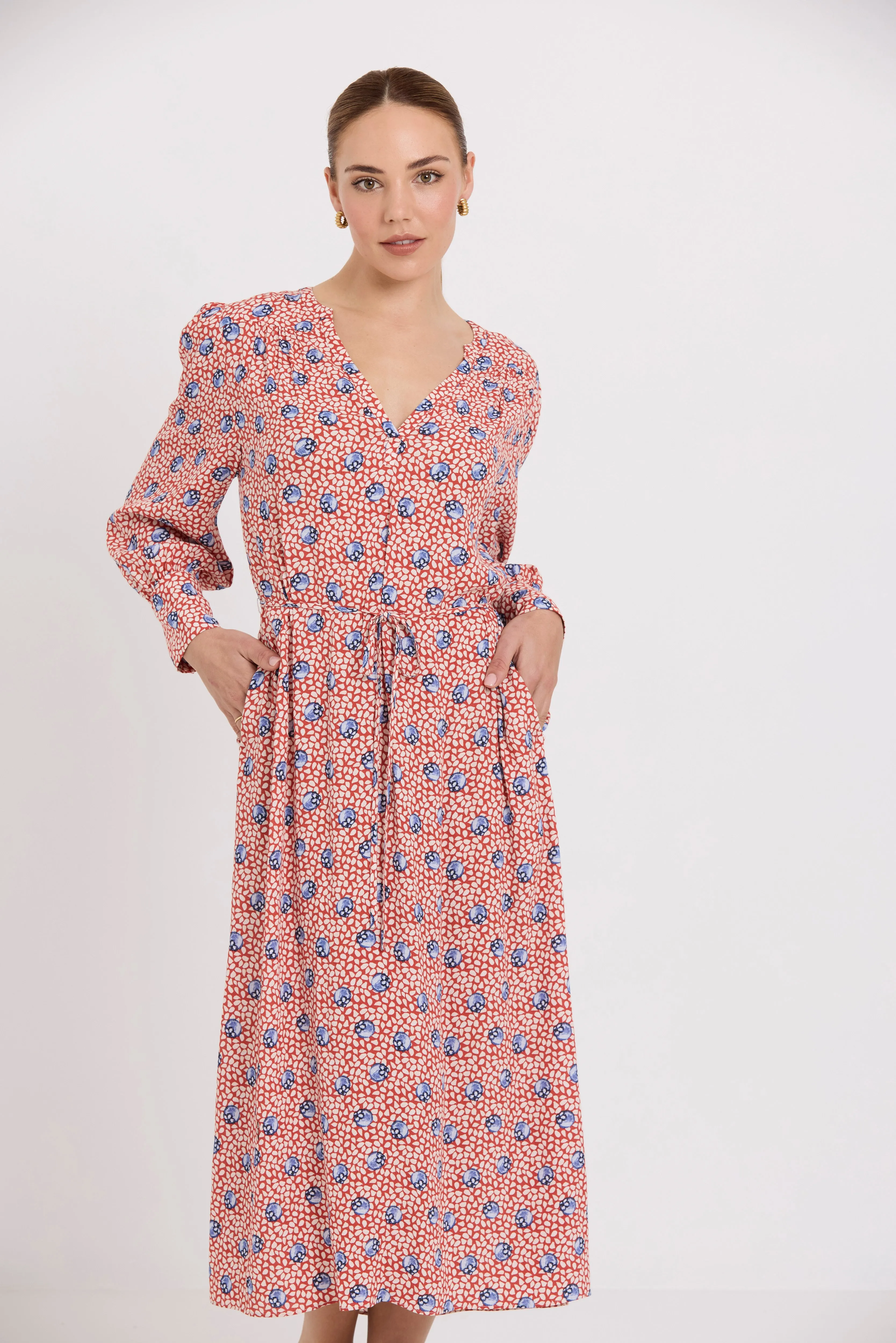 Drive Dress | Blueberry Print