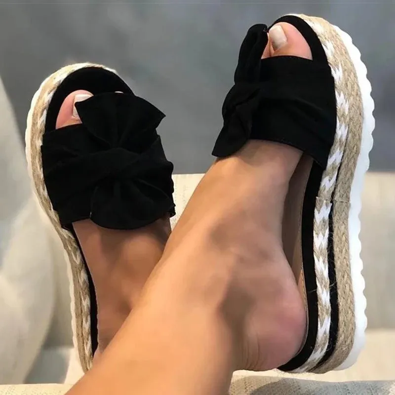 Fashionable and Lightweight Summer Slip-On Wedge Sandals for Women