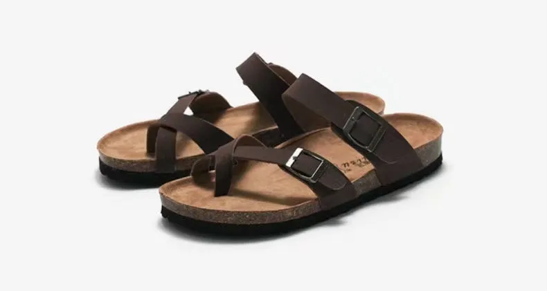 Fashionable Leather Causal Comfort Beach Sandals