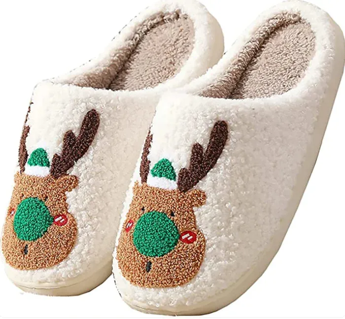 Festive Cozy Christmas Slippers