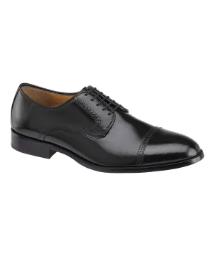 Johnston & Murphy Bradford Cap Toe Oxford - Black