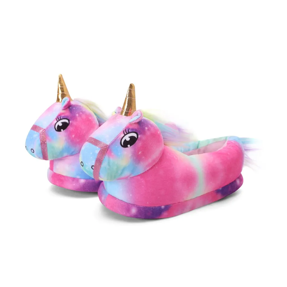 Kids Plush Magical Unicorn Cute House Slippers