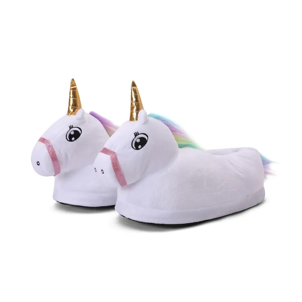 Kids Plush Magical Unicorn Cute House Slippers