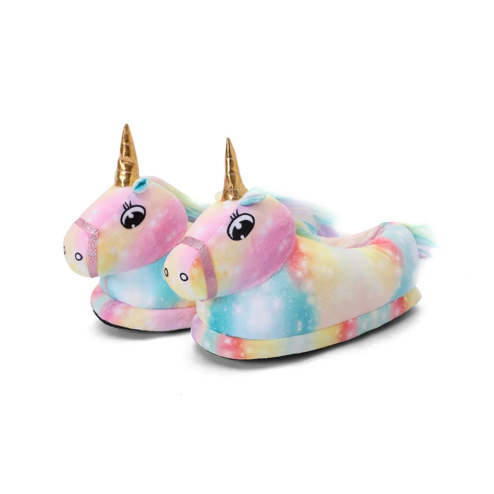 Kids Plush Magical Unicorn Cute House Slippers