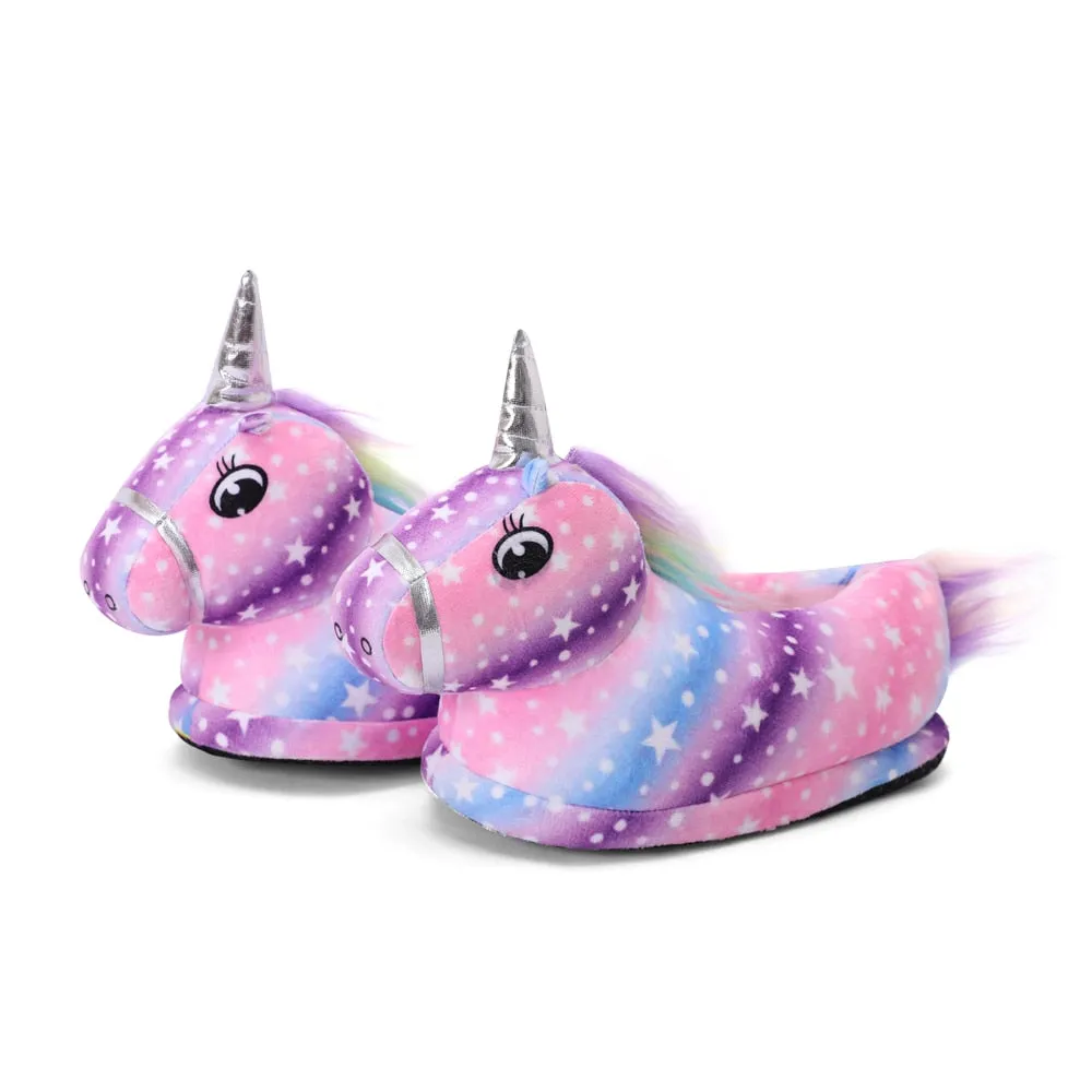 Kids Plush Magical Unicorn Cute House Slippers