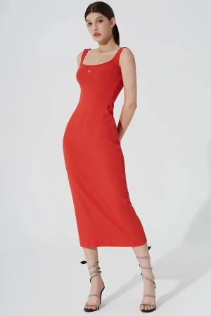 Kyan Midi Dress - Scarlet