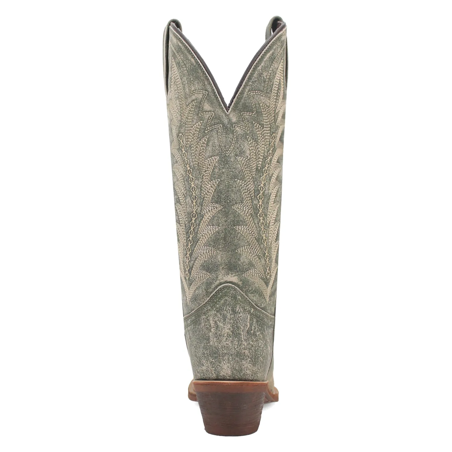 Laredo Womens Emmylee Green Leather Cowboy Boots