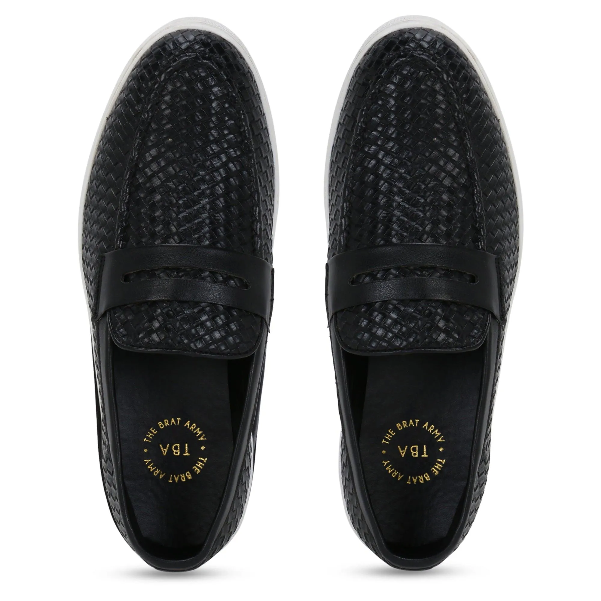 Lima Black Penny Braided Sneaker