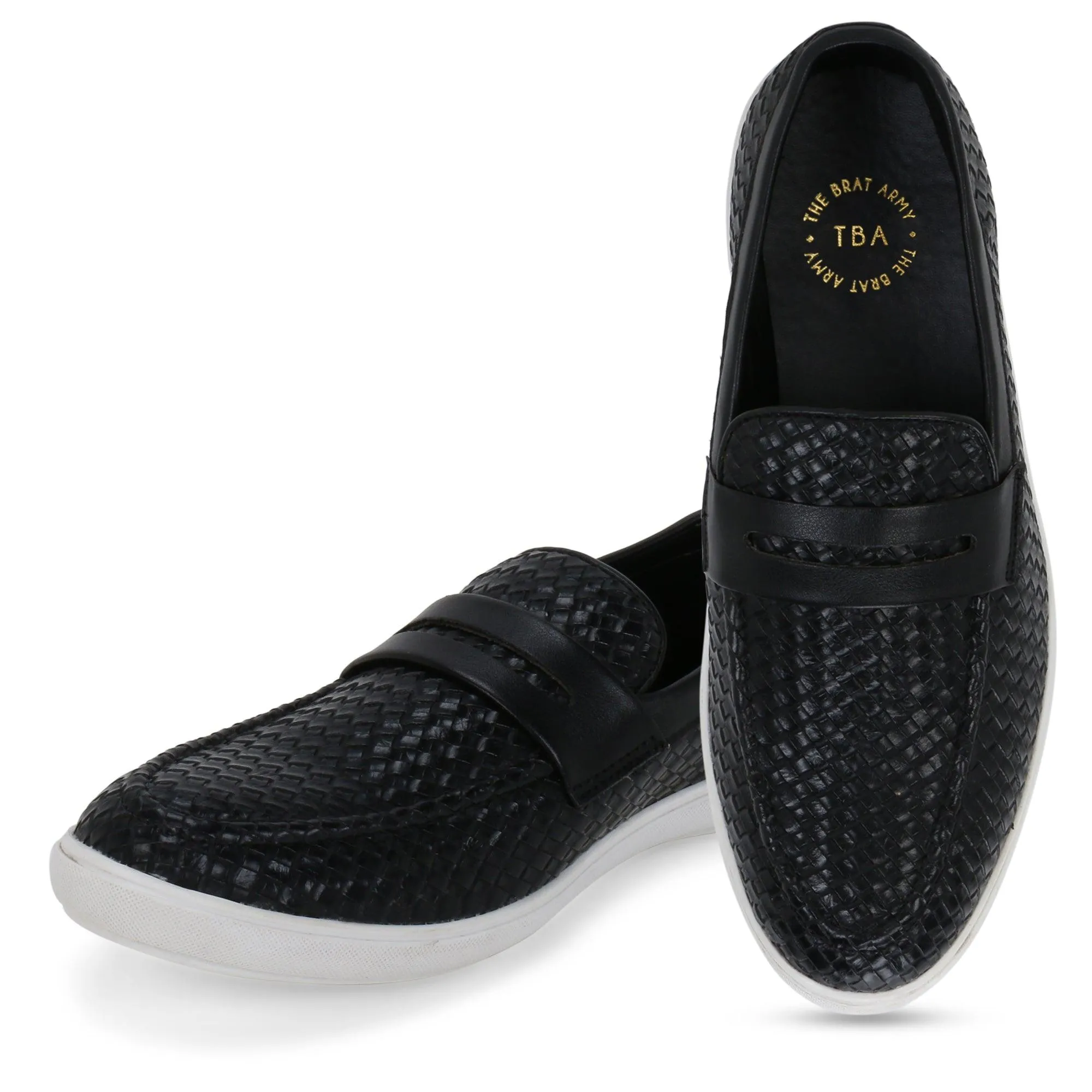 Lima Black Penny Braided Sneaker