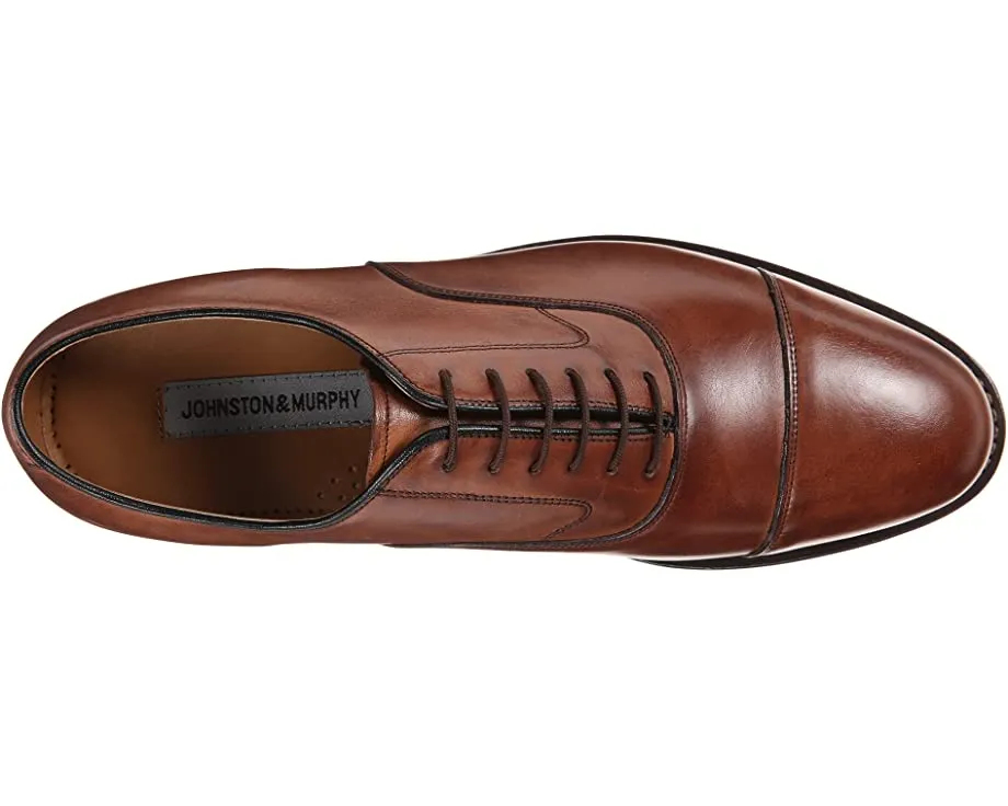 Melton Classic Dress Cap Toe Oxford Johnston & Murphy, brown