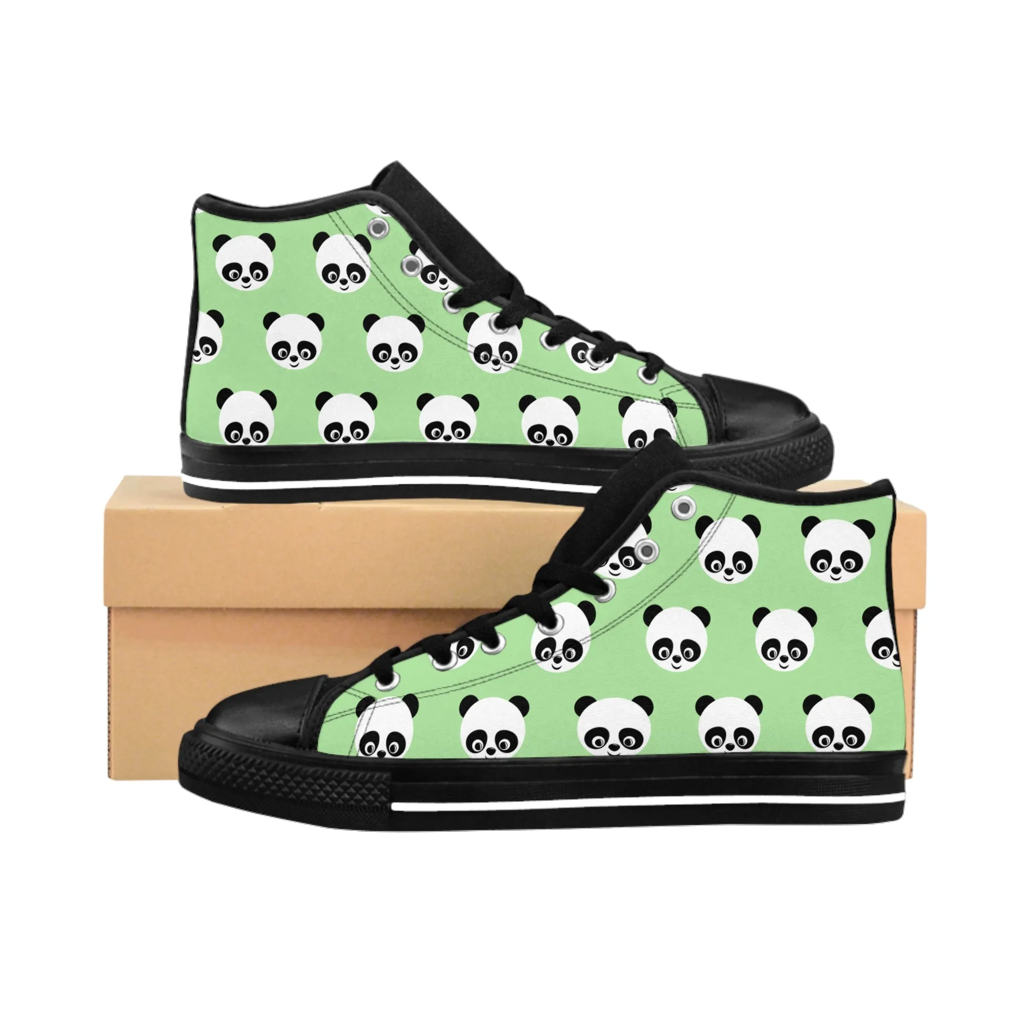 Panda Bear Women's Classic Sneakers