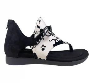 Pierre Dumas Kori 11 Sandal in Black & White