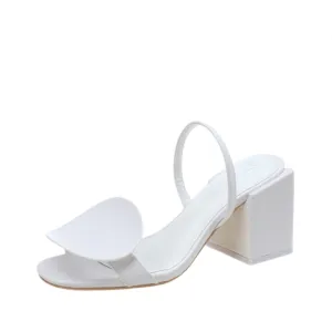 Pre Order:  Chunky Heel Back Strap Open Toe Sandals