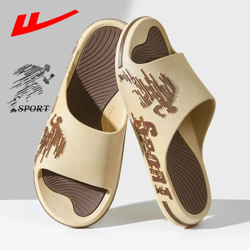 Pull back men's summer sports style home indoor non-slip soft sole mute high-end sense can be worn outside large size sandals and slippers