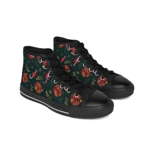 Red Christmas Ornaments Women's Classic Sneakers