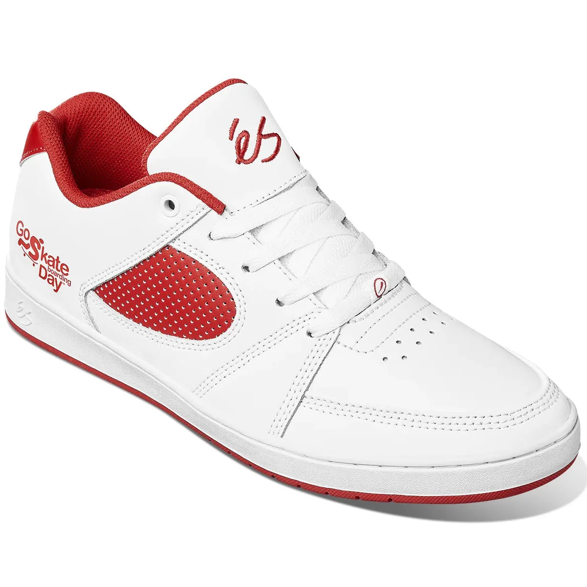 éS Shoes Accel Slim x Go Skateboarding Day - White/Red