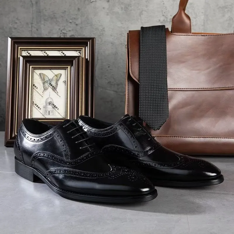 SophisticatedLuxe Leather Lace-Up Brogues