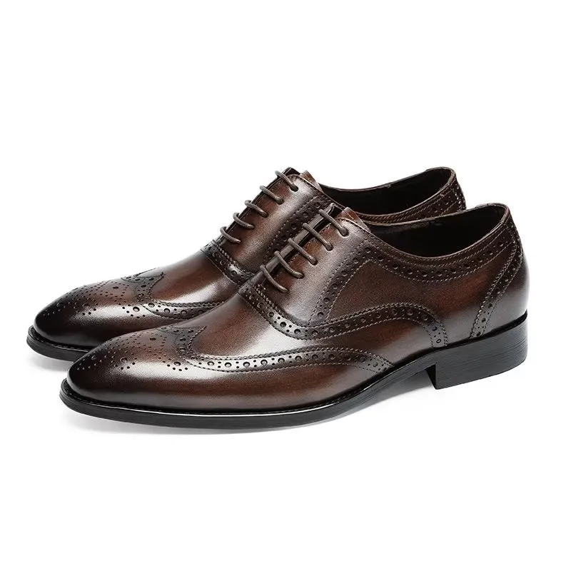 SophisticatedLuxe Leather Lace-Up Brogues