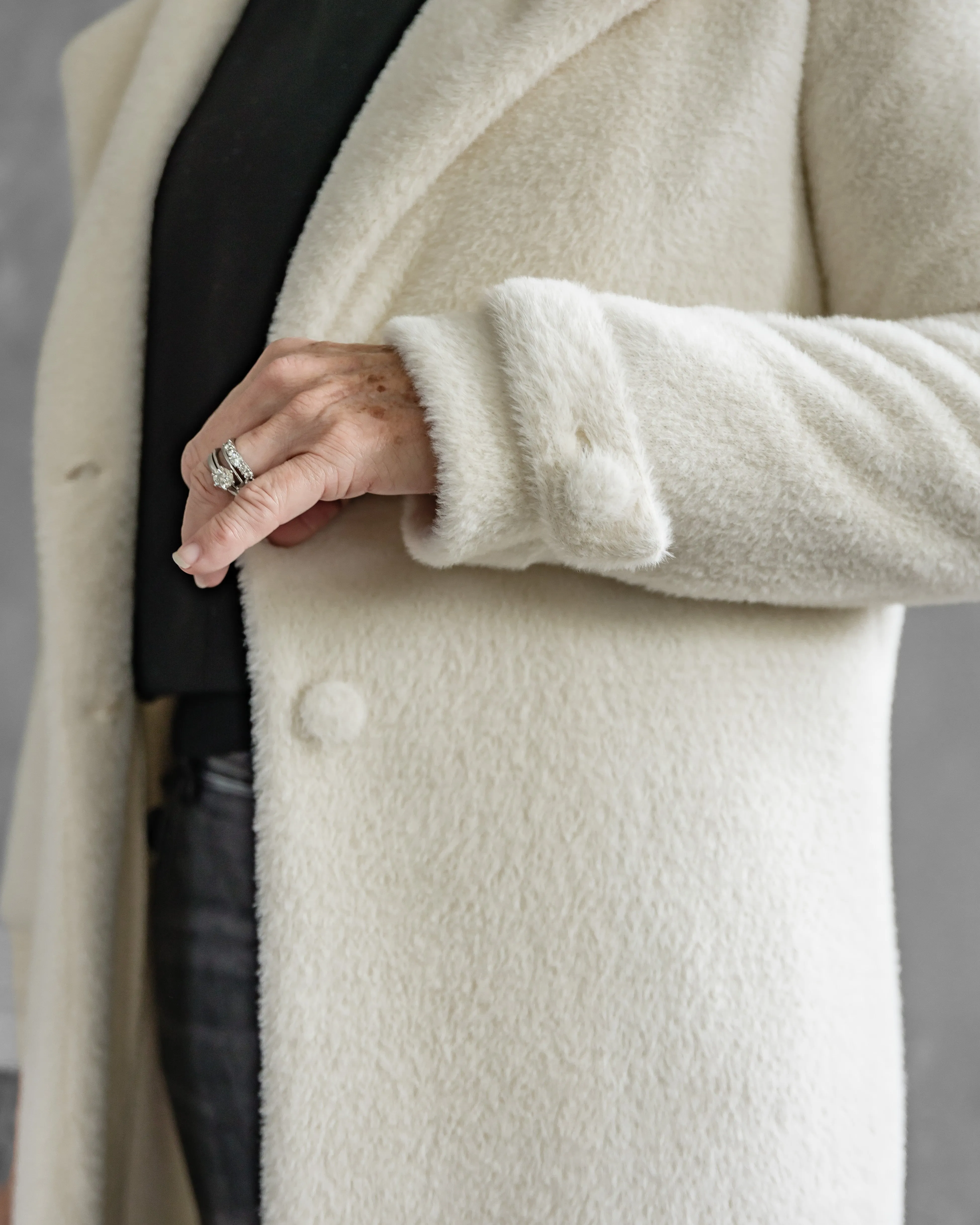 Soraya Short Fur Coat | Ivory