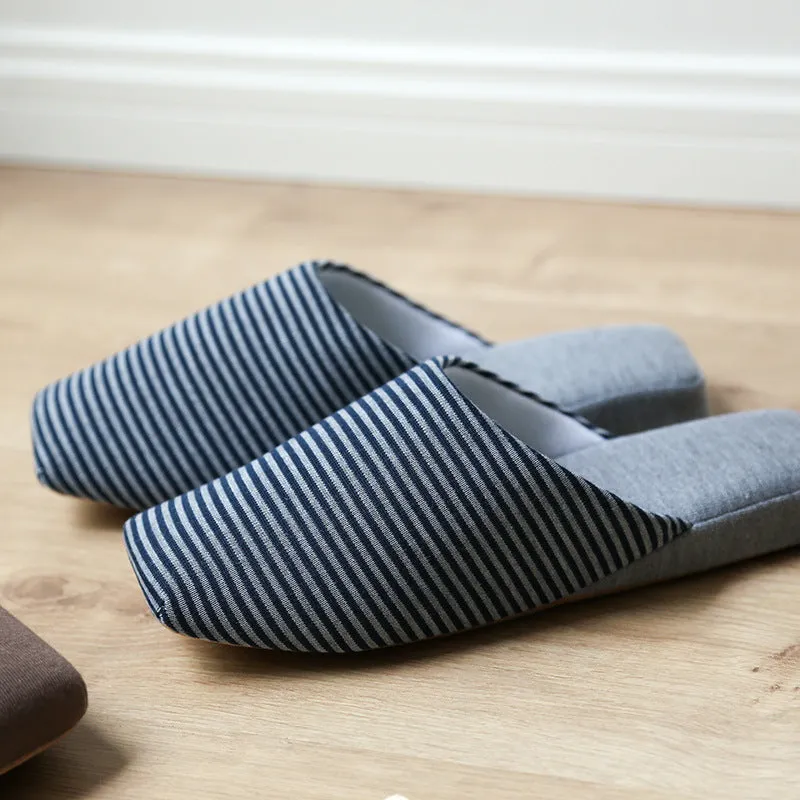 Striped Soft Bottom Slippers