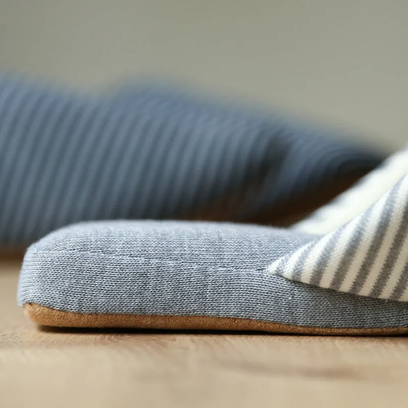 Striped Soft Bottom Slippers