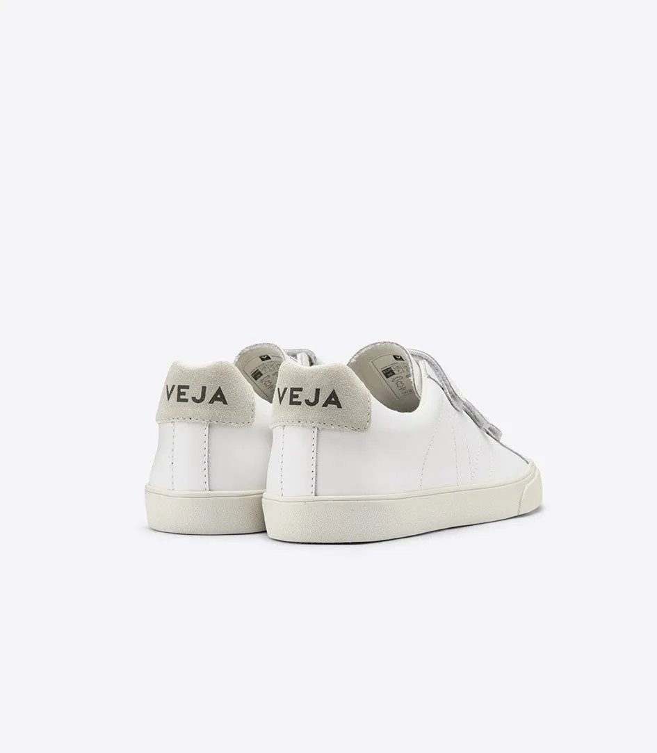 Veja Sneakers - 3 Lock Leather Sneakers in Extra White