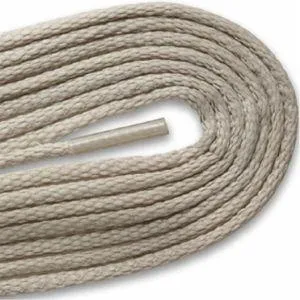 Waxed Thin Round Dress Laces - Gray (2 Pair Pack) Shoelaces