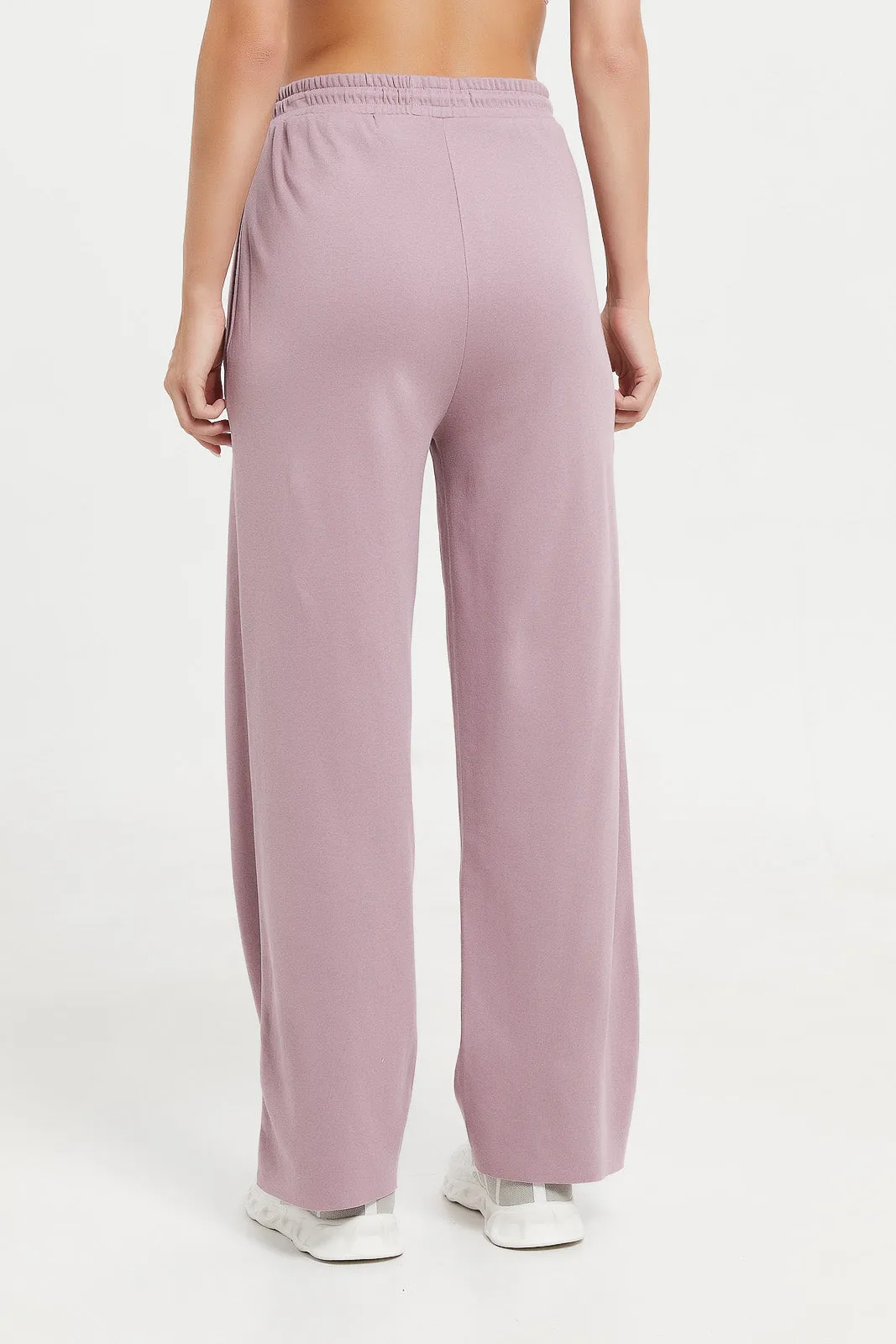 Women Lilac Wide Leg Pants